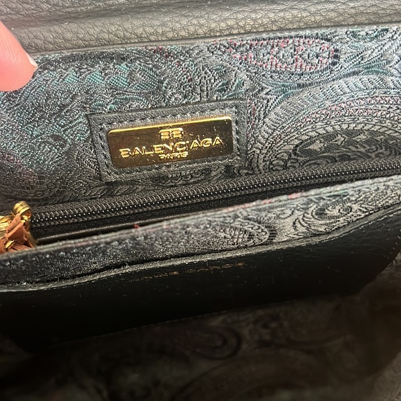 BALENCIAGA BAG CLUTCH LEATHER BALENCIAGA Paris Authentic Pre-Owned - Picture 9 of 11